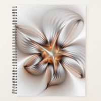 Floral Elegance Modern Abstract Fractal Art