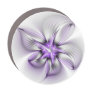 Floral Elegance Modern Abstract Violet Fractal Art Car Magnet