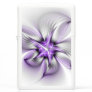 Floral Elegance Modern Abstract Violet Fractal Art Zippo Lighter