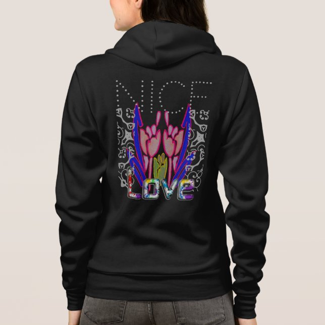 Floral Elegance: The Nice & Soft Kids Hoodie (Back)