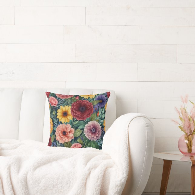 🌸 Floral Elegance Throw Pillow 🌸  (Couch)