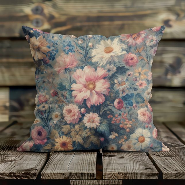 Floral Elegance Throw Pillow (Creator Uploaded)