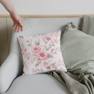 Floral Elegance Throw Pillow