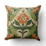 Floral Elegance: Tiled Motif with Freshwater Pearl Throw Pillow