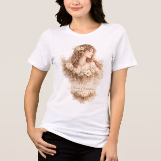 Floral Elegance Tri-Blend Shirt