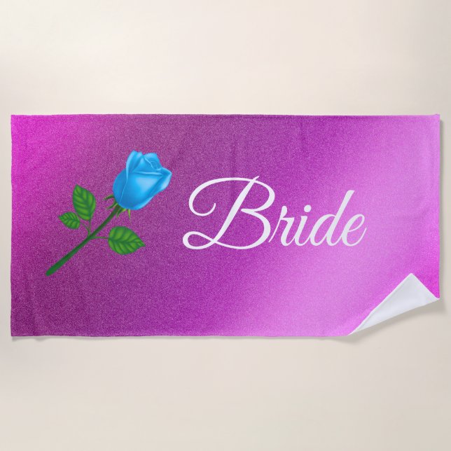 Floral Elegant Beach Towel (Front)