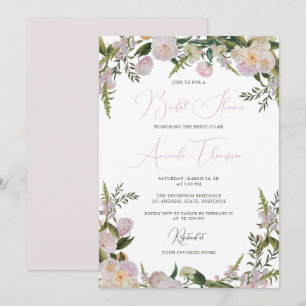Floral Elegant Bridal Shower Invitation