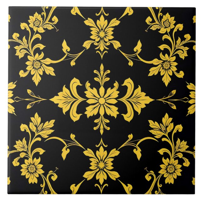Floral Elegant Luxury Modern Collection Ceramic Tile (Front)