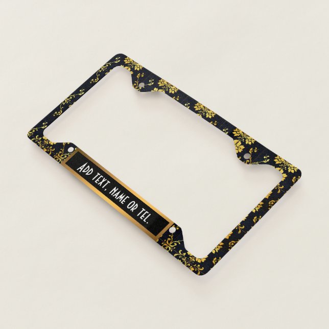 Floral Elegant Luxury Trendy Collection License Plate Frame (3/4)