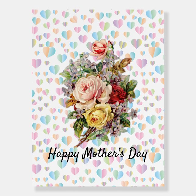 Floral Elegant Mother’s Day Design Foam Board (Front)