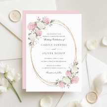 Floral Elegant Pink Hydrangea Greenery Wedding