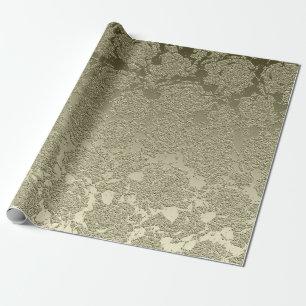 Floral Elegant Sage Green Modern Wrapping Paper