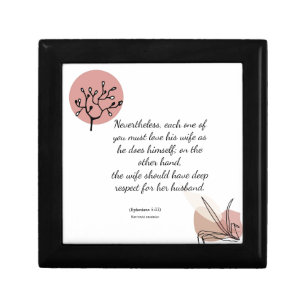 Floral Elegant Spiritual Bible Verse Gift Box