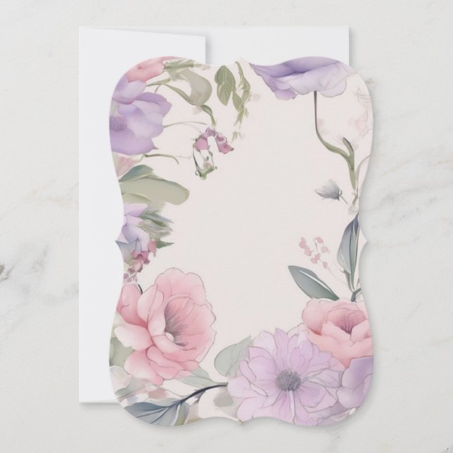 Floral elements greeting card (Front)