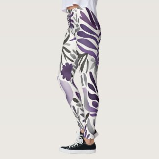 Floral Elements in Purple 