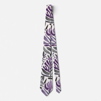 Floral Elements in Purple 