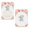 Floral Elephant Baby Shower Bring a Book Card Girl