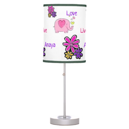 Floral Elephant Lamp Shade