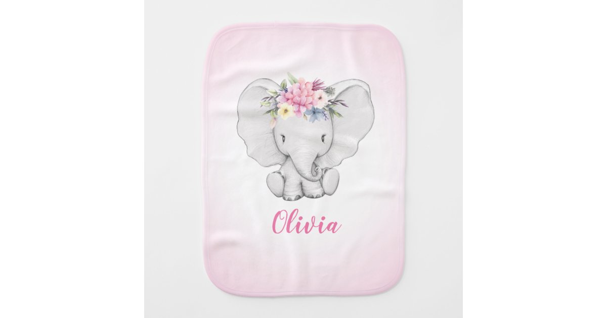 Oopsie Daisy Burp Cloth - Ebullient Elephant