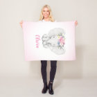 Floral Elephant Personalized Girl