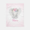 Floral Elephant Personalized Girl