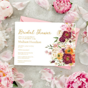 FLORAL Embrace Matrimony Bridal Shower Invitation
