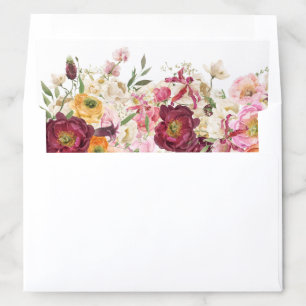 FLORAL Embrace Matrimony Envelope Liner