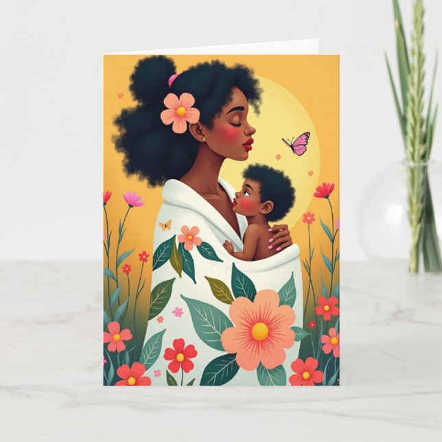 Floral Embrace Mothers Day Card (Front)