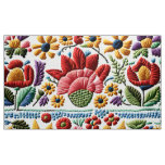 Floral Embroidery Fabric