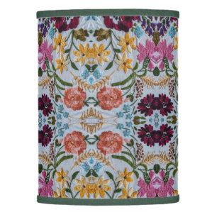 Floral Embroidery Pattern with Beautiful Flowers   Lamp Shade