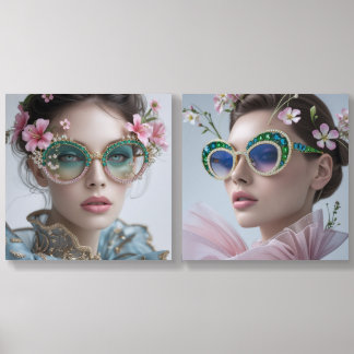 Floral Empress Eyewear Acrylic Photo Tile