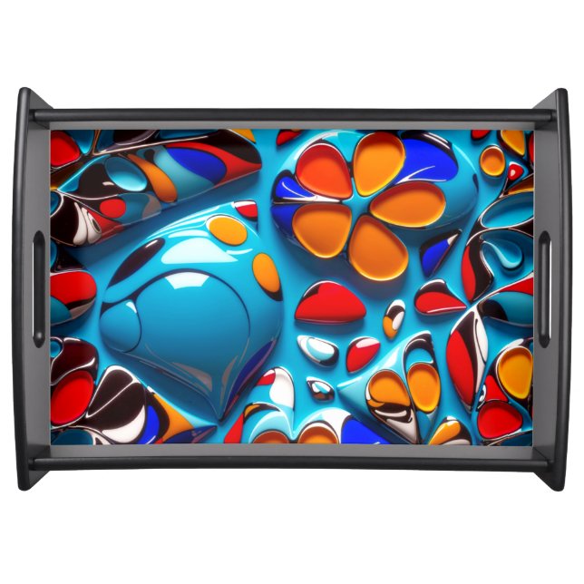 Floral Enamel tray (Front)