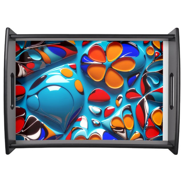 Floral Enamel Tray (Front)