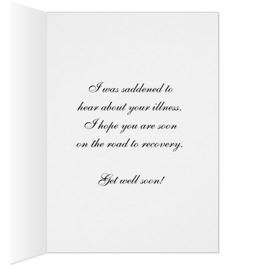 Floral encouragement saying relax and heal (Inside (Right))