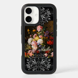 Floral English Romance Monogram iPhone 16 Case
