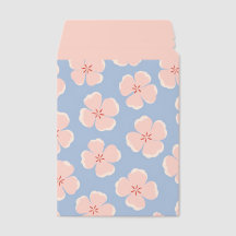 Floral Envelope with Pink Flowers