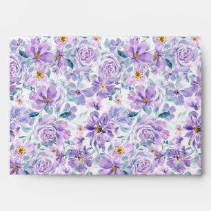 Floral Envelopes in Lilas Tones