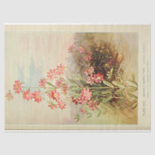 Floral Ephemera Decoupage Pink Daisy Tissue Paper