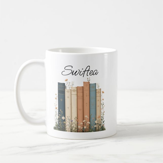 Floral Eras "Swiftea" Accent Coffee Mug [Taylor er (Left)