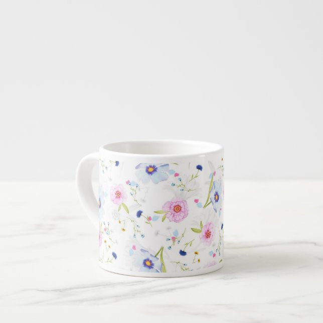 Floral Espresso Cup (Front Left)