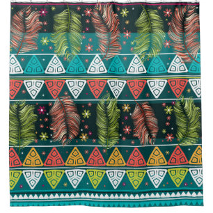 Floral Ethnic Doodle: Gentle Vintage. Shower Curtain
