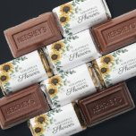 Floral Eucalyptus Sunflower Script Bridal Shower Hershey's Miniatures<br><div class="desc">Sunflower Eucalyptus Leaves Script Bridal Shower Hershey's Miniatures that can easily be customized with details of your most memorable event</div>