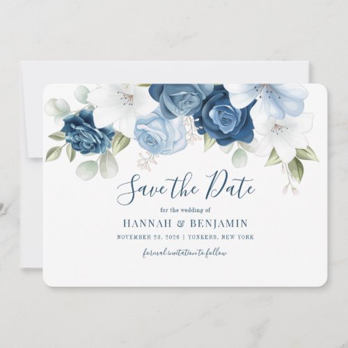 Floral Eucalyptus Watercolor Greenery Save The Date