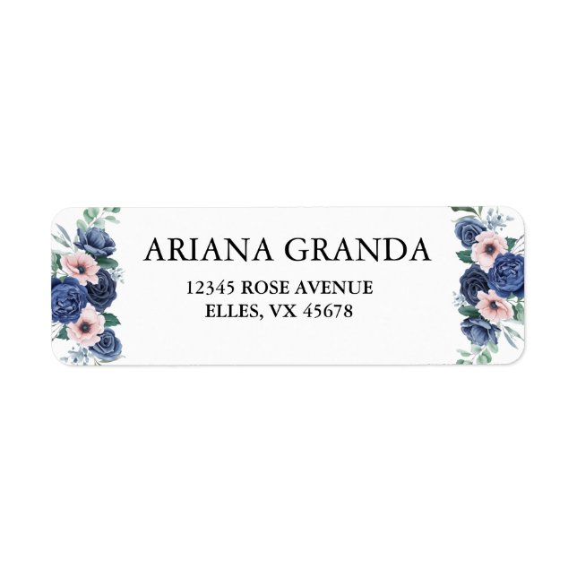 Floral Eucalyptus Wedding Label (Front)