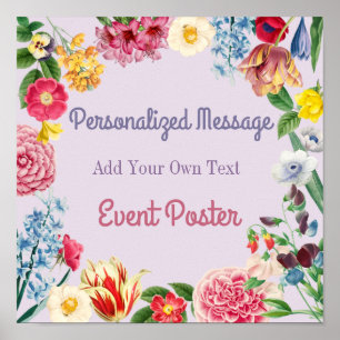 Floral Event Poster