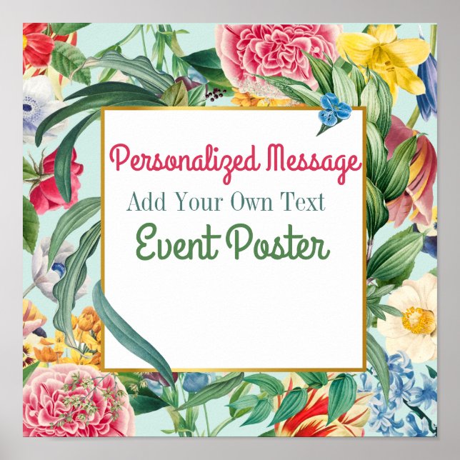 Floral Event Poster (Front)