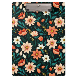 Floral Exotic Flowers Pattern-24190 Clipboard