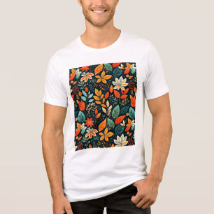Floral Exotic Flowers Pattern-24193 Tri-Blend Shirt