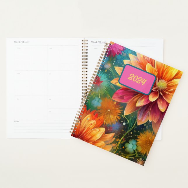 Floral Explosion: Bursting Color Pattern Planner (Display)