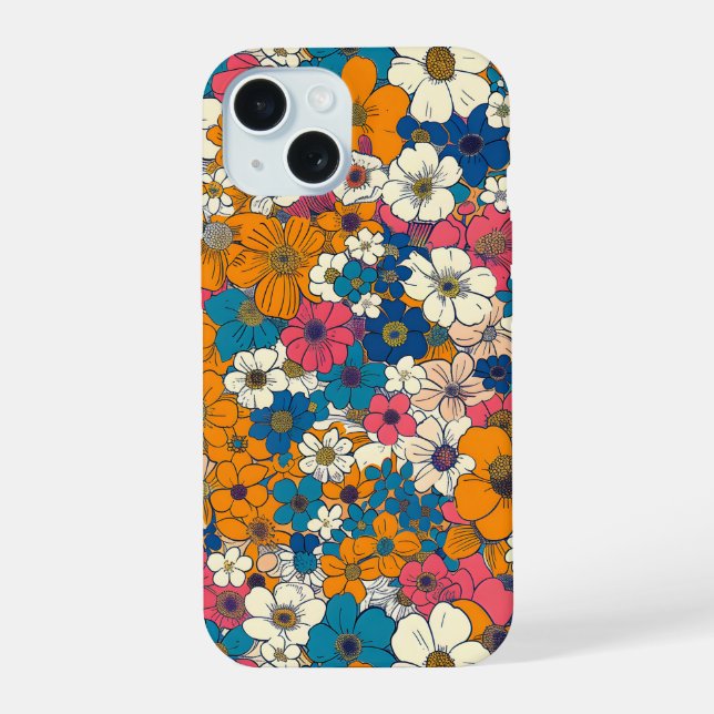 Floral Explosion Iphone Case (Back)